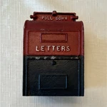 Cast Iron Wall Mount Letterbox Mailbox Holder "letters" "pull Down". Fixed Price $70.00.