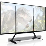 Amazon Basics Universal Stand - 77" Tvs, Soundbar Compatible, 80 Lbs, Black. Fixed Price $42.07.