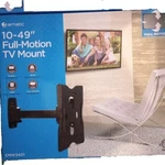 Ematic 10" To 49" Full Motion Black Tv Mount EMW3401 Collapsible Tilt Swivel Pan. Fixed Price $15.00.