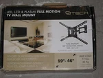 Cj Tech Led Lcd Plasma Full Motion Tv Wall Mount 19"-46" Tilt Up To 77 Lbs New!. Fixed Price $55.55.