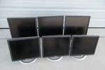 LOT-6 Dell 17" Lcd Monitor Vga Dvi W/4-PORT Usb Hub 1706FP 1703FP 1704FP 1705FP. Fixed Price $450.00.