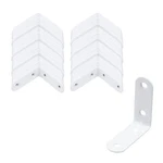 80PCS Angle Bracket Iron Joint Right 1.9"X1.9"X0.71", White. Fixed Price $56.56.