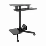 Tripp Lite Rolling Sit Stand Workstation,height Adjustble Mobile Desk(wwssrdstc). Fixed Price $800.00.