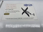 Tripp-lite Full Motion Flat Screen Wall Mount DWM3750S Fits 37"-50". Fixed Price $45.00.