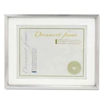 Universal Plastic Document Frame With Mat, 11 X 14 And 8.5 Inserts, Metalli. Fixed Price $19.99.