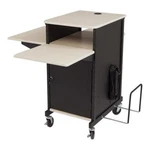 Oklahoma Sound Prc Series Metal Jumbo Plus Presentation Cart In Black. Fixed Price $646.02.