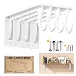 Wygwp 10 Inch Heavy Duty Closet Rod Bracket Support 400LB Wall Mounted Shelf. Fixed Price $75.10.