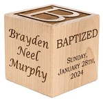 Personalized Wood Baby Baptism/dedication Block, Christening Gifts, Boys, Girls. Fixed Price $42.95.