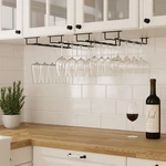 Wallniture Brix Stemware Wine Glass Rack Under Cabinet Black Set Of 4 Brand New. Fixed Price $39.99.