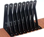 8 Pack L6 X 4" Black Heavy Duty Shelf Brackets With Screws Metal. Fixed Price $27.20.
