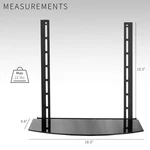 Vivo Under Or Above Vesa Tv Wall Mount Shelving Bracket Av Component Glass Shelf. Fixed Price $49.99.