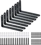 Winker Corner 16PCS Shelf Bracket Heavy Duty Black Steel Brace,. Fixed Price $28.95.