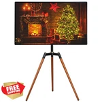 Fydeamer Universal Tripod Tv Stand 32-65" Swivel Screen Easel. Fixed Price $135.49.