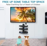 Perlesmith Floating Wall Mounted Triple Shelf Av -up To 16.5LBS. Fixed Price $40.00.