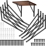 Pcs Heavy Duty Shelf Brackets, Floating Metal 11.81 X 7.48 Inch, Black. Fixed Price $31.70.