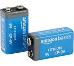 Amazon Basics 2-PACK 9V High Performance Lithium Batteries, 10-YEAR Shelf Life. Fixed Price $16.95.