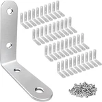 Luckin 40 Pcs Bracket Stainless Steel Corner Brace Sets, 90 Degree Right Angle. Fixed Price $44.16.