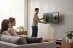 Armstrong Swivel / Tilt Universal Wall Mount Fits Most 17 To 42 Tv's New. Fixed Price $12.99.