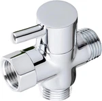 Sneatup Solid Brass 3-WAY G1/2 Shower Diverter Chrome Plating. Fixed Price $16.99.