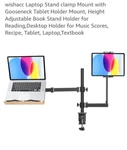 Laptop Stand Clamp With Gooseneck Tablet Holder Mount, 13.2 X 9.2 Inches. Fixed Price $54.99.