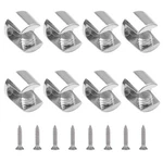 Ufurmate Glass Shelf Bracket, Wall Mounted 8-12MM, Polished CHROME,8PCS. Fixed Price $18.18.