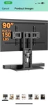 Perlegear Universal Swivel Tv Stand With Pegboard Storage, Height Adjustable .... Fixed Price $65.00.