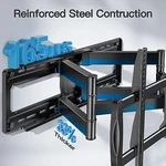 Perlesmith Full Motion Wall Mount For 50 -90 Tvs Up To 165LBS PSXFK1 Black. Fixed Price $63.11.