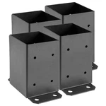Spaceeup 4X4 Deck Post Base Pcs, Inner Size 3.6"X3.6", Heavy Duty Brackets Blk. Fixed Price $27.99.