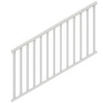 Stair Railing Kit Traditional Veranda Durable Handrail Vinyl Porch Deck, White. Fixed Price $70.99.