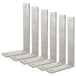 Stainless Steel Floating Shelf Bracket 8 Inch 6 Pack Heavy Duty Wall Mount. Fixed Price $56.30.