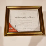 Dax Antique Colored Document Frame W/certificate, Plastic, 8.5 11, Gold". Fixed Price $12.79.