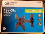 Commercial Electric Full Motion Tv Wall Mount For 12 To 37 Inch XD2471-S 60LB. Fixed Price $14.99.