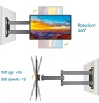 Perlesmith Full Motion Wall Mount Bracket PSXSF2 10-30IN Tvs 33LBS Capacity. Fixed Price $19.99.