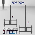 Vivo Extending Ceiling Tv Mount For 43 To 86 Inch Screens, 3FT Pole. Fixed Price $59.99.