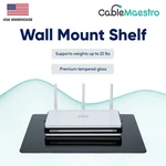 Wall Mount Shelf Tv Cable Box Routers Tempered Glass For Media Dvr Players Dvd. Fixed Price $20.30.