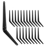 20 Pack Black Shelf Brackets 10 Inch, Heavy Duty Diy Floating Wood Brac.... Fixed Price $39.14.