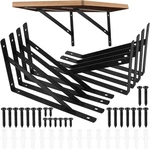Pcs Heavy Duty Shelf Brackets, Floating Metal 9.84 X6.29 Inch, Black. Fixed Price $24.04.