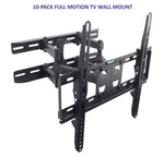 10-PACK Tv Wall Mount 23-56IN Screen Full Motion Dual Arm Swivel Tilt Bracket. Fixed Price $281.19.