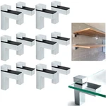 Awen 12PCS Solid Metal Adjustable Wood/glass Shelf Bracket Wall Mount, .... Fixed Price $78.21.