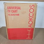 Aokcos Tv Cart Rolling Stand Mobile For 32-65 Inch Flat/curved .... Fixed Price $49.00.
