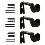 Heavy Duty Adjustable Curtain Rod Brackets, 3 Pack Premium For W.... Fixed Price $14.85.