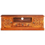 Tv Stand Unit Sideboard Console Media Cabinet Solid Acacia Wood Vidaxl. Fixed Price $267.99.