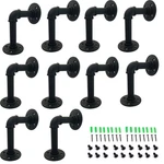 Yuanshikj (10PC, 3.9"X5.9" Industrial Pipe Shelf Black,. Fixed Price $57.11.