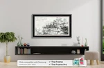 Deco Tv Frames 65" For Samsung The 2021-2024 Antique Silver Black. Fixed Price $399.99.