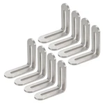 Xiaoyztan 8 Pcs Adjustable Brackets Stainless Steel Reinforced Slotted Corn.... Fixed Price $18.80.