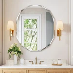 36"X30" Frameless Bathroom Mirror, Diamond Beveled Vanity Wall Mount For Sink. Fixed Price $109.99.