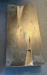 Large 6 Inch N- Vintage Wood Letterpress Type Block Initial Capital. Fixed Price $24.99.
