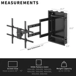 Vivo Recessed In-wall Tv Mount For Up To 75" Led Lcd Screens, Ultra Low Profile. Fixed Price $149.99.