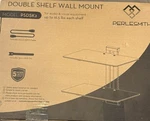 Perlesmith PSDSK2 Double Shelf Wall Mount For Audio Visual Equipment. Fixed Price $30.00.