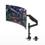 Single Monitor Arm Ultrawide Heavy Duty Vertical Desk Mount Black 75/100MM. Fixed Price $84.72.